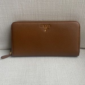 Prada Saffiano Brown Wallet